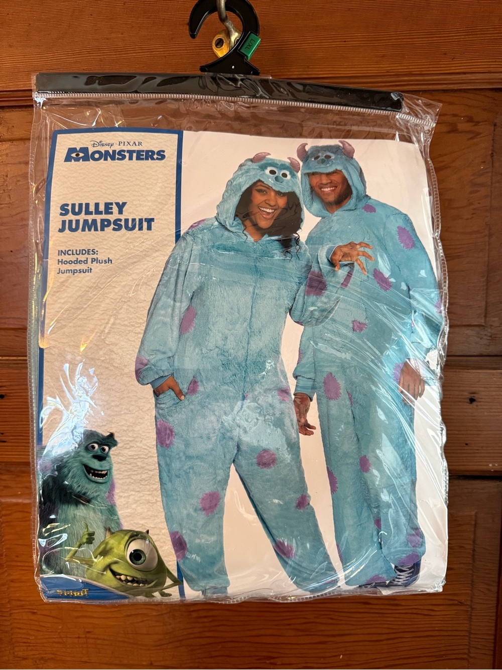 Disney Pixar Monsters Inc. Sulley Costume Jumpsuit, Adult L/XL